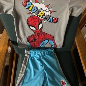 Spider-Man Graphic T-Shirt and Shorts Set